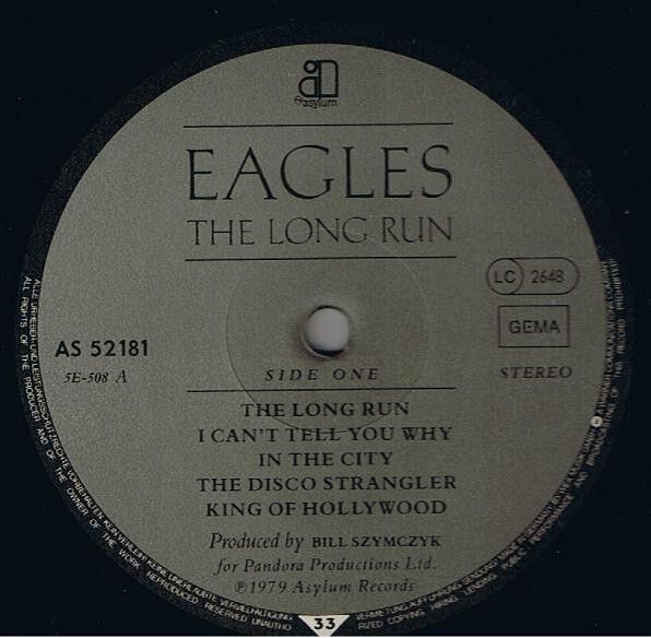 Eagles  The Long Run Gatefold