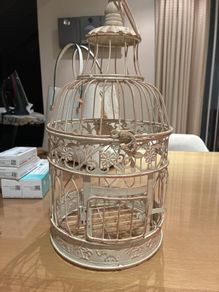 bird cage candle holder