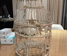 bird cage candle holder