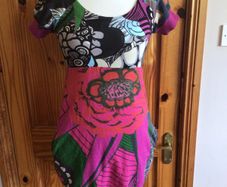 Desigual Ladies Multicolour jersey Dress size 10:includes post