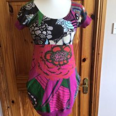 Desigual Ladies Multicolour jersey Dress size 10:includes post
