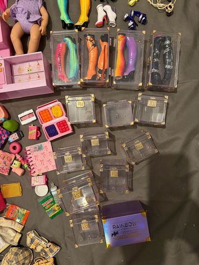 Rainbow high accessories and few dolls
