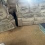 Grey 3+1+1 recliner sofa set couch Image 5