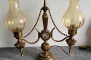 Vintage french brass table lamp