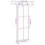 Sliding Door with Hardware Set 76x205 cm Tempered Glass&Aluminium Image 4