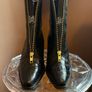 ASOS Black Croc Effect Ankle Boots Size 3 Image 3