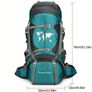 ORANGE. 70 L Hiking backpack. Trekking backpack. Camping backpack. Image 3
