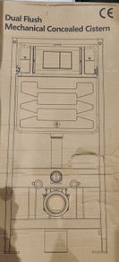Wall hung concealed toilet cistern