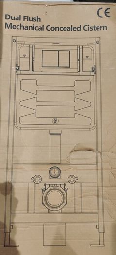 Wall hung concealed toilet cistern