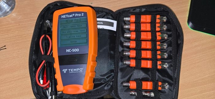 Share Tempo Communications NC-500 NETcat Pro 2 Network Cable Tester - Full Kit NC-510