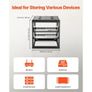 10U Open Frame Network Rack, 585 mm Depth, Wall Mounted or Floor Standing Server Rack, Heavy Duty 4 Post, with Vented Shelves & Mounting Hardware Image 6