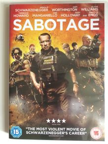 Sabotage [2014] Arnold Schwarzenegger, Sam Worthington, Olivia Williams, Terrence Howard, Joe Manganiello, Josh Holloway & Mireille Enos [Movie DVD]