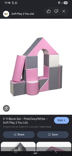 11 piece soft play blocks