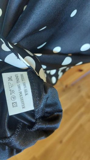 Silk Polkadot halterneck dress