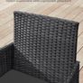 Garden Furniture Set, PE Polyrattan, Lounge Set, 4 pieces Patio Furniture, Outdoor, for Patio, Balcony, Garden Image 3