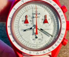 Omega x Swatch MoonSwatch Mission to Mars Speedmaster Chronograph (Full Set + Extra Strap)