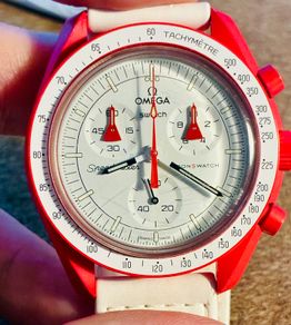 Omega x Swatch MoonSwatch Mission to Mars Speedmaster Chronograph (Full Set + Extra Strap)