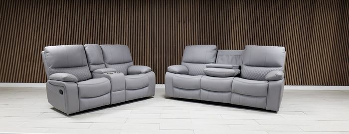 Rita recliner sofa 3+2 seater Light Grey