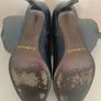 L.K. Bennett Navy Leather Court Heels Image 5