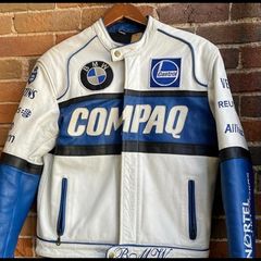 vintage leather bmw jacket