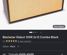 Blackstar amp 100W 212