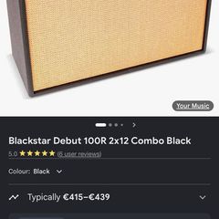 Blackstar amp 100W 212