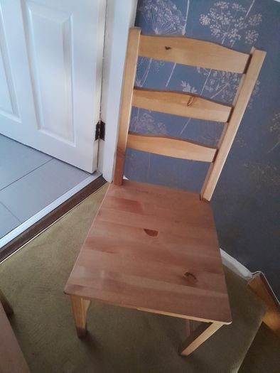 Wooden Kitchen chairs x 4