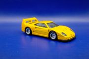 Hot Wheels Ferrari F40 Competizione with custom wheels.