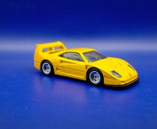 Hot Wheels Ferrari F40 Competizione with custom wheels.
