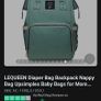lequeen nappy changing bag excellent condition Image 2
