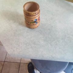 old french or swiss wooden match striker and holder