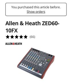 Allen & Heath ZED60-10FX & Case
