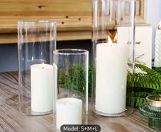 glass candle holders