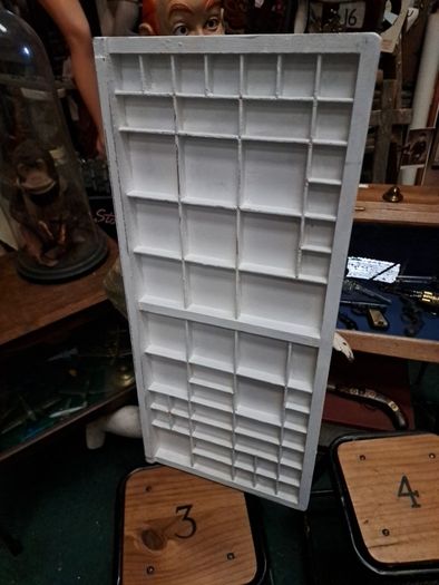 Vintage Wooden Printers Tray