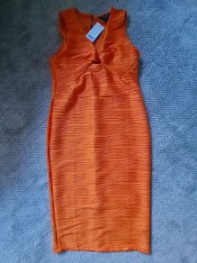 NEW Lipsy orange dress  size 14