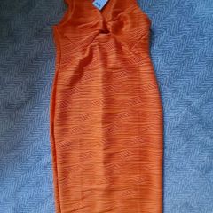 NEW Lipsy orange dress  size 14