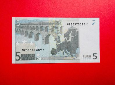 European Union  NETHERLANDS    ( N ) 5 Euro. 2002. (  DUISEMBERG  ) plate Code  FOO3  RARE  &  Scarce ( Uncirculated )