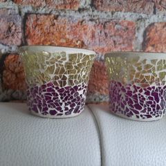 Yankee glass candle holders