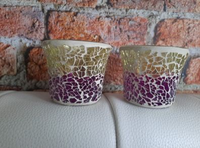 Yankee glass candle holders