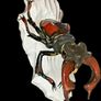 Spectacular rare porcelain large Angler bug Image 3