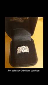 Zirconia cluster statement ring sterling silver