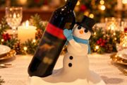 Snowman Wine Bottle Holder, Christmas Table Decoration 3D