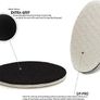 Glass Polish 11006 GP-PRO Felt Polishing Pads for Polishing Glass, Plastic, Metal, Marble - 50mm - Pack of 5 Image 2