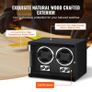 Automatic Dual Watch Winder with 2 Super Quiet Japanese Mabuchi Motors, Blue LED Light and Adapter, High-Density Board Shell Image 6