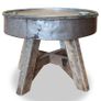 Coffee Table Solid Reclaimed Wood 60x45 cm Silver Image 2