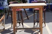 Vintage Rustic Pine Bar Table