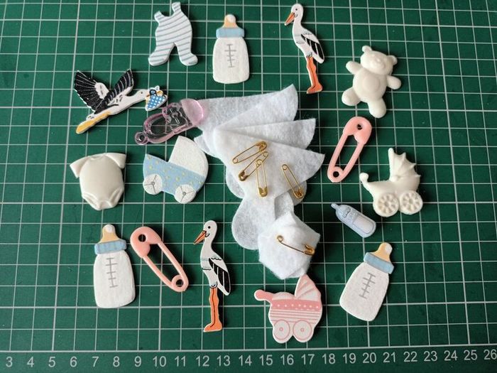 Craft Embellishments - Baby, mixed.