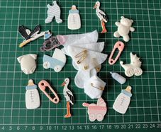 Craft Embellishments - Baby, mixed.