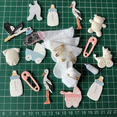 Craft Embellishments - Baby, mixed.