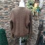 Brown button up knitted cardigan made in Italy Image 2